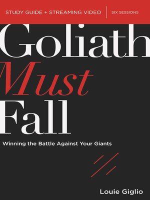 cover image of Goliath Must Fall Bible Study Guide plus Streaming Video